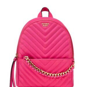 Victoria's Secret Hot Pink Quilted Mini Backpack